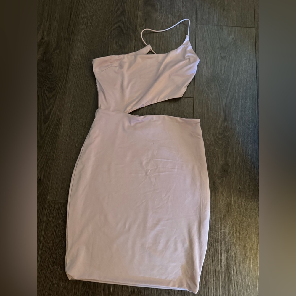 Elegant lilac One-Shoulder Dress